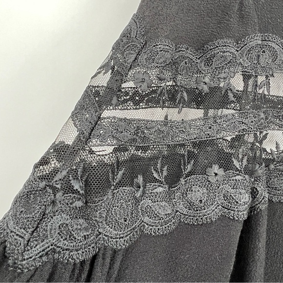 Sandro Paris Sully Black Lace Mesh Inset Dress Nwt Small - Picture 7 of 14